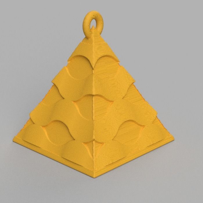 boule de noel triange X75 3d print 3D print model_25