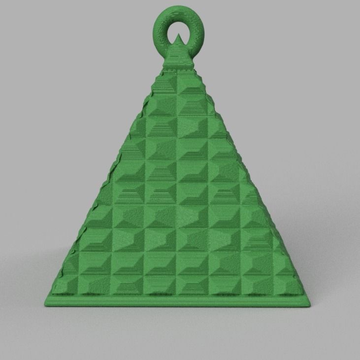 boule de noel triange X75 3d print 3D print model_45