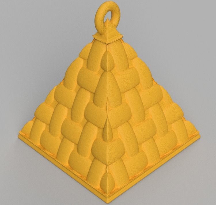 boule de noel triange X75 3d print 3D print model_40