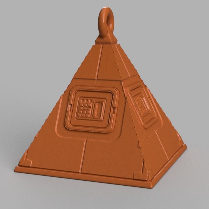 boule de noel triange X75 3d print 3D print model_6