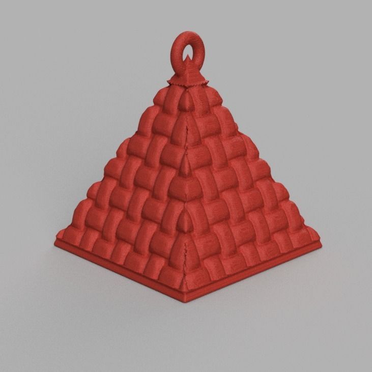 boule de noel triange X75 3d print 3D print model_1