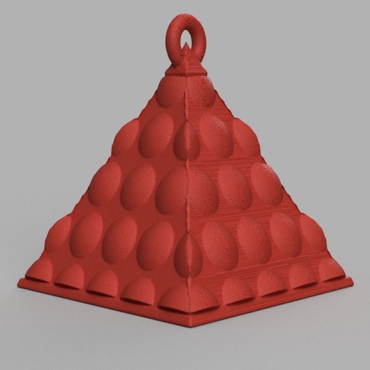 boule de noel triange X75 3d print 3D print model_66