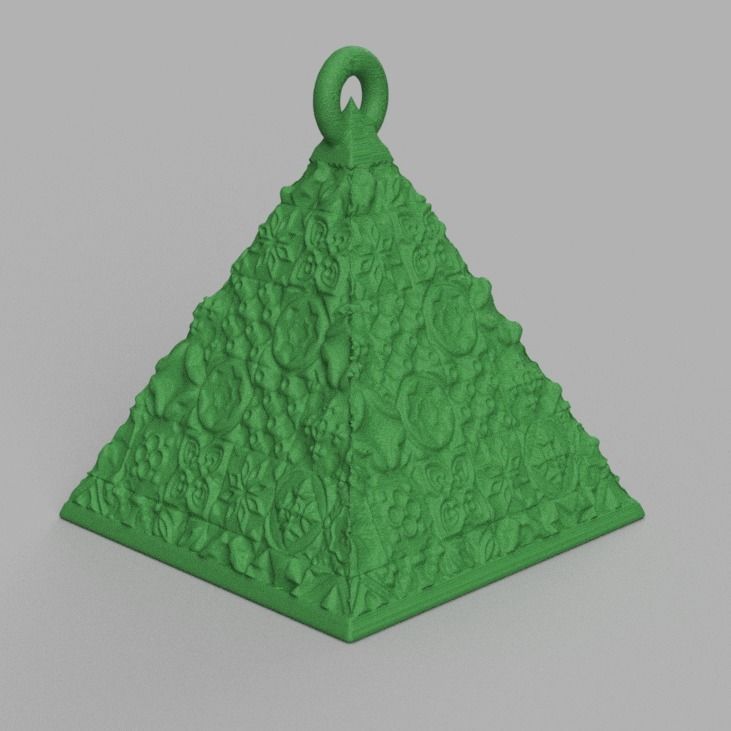 boule de noel triange X75 3d print 3D print model_67