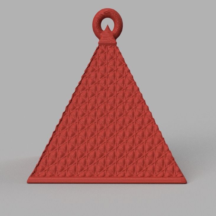 boule de noel triange X75 3d print 3D print model_65