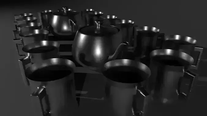 TEAPOT mugs and teapots 3D model
