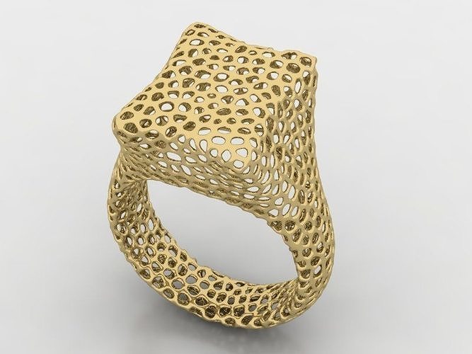 Voronoi Ring 3D print model