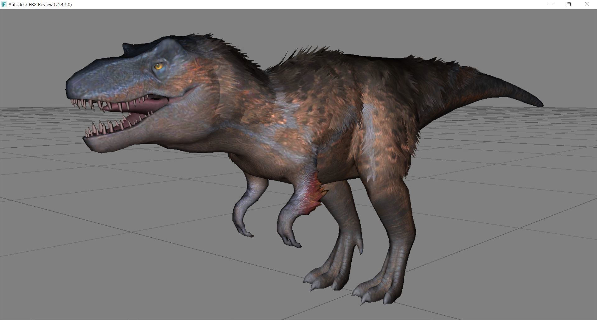 Dinosaur 01 Low-poly 3D model_2