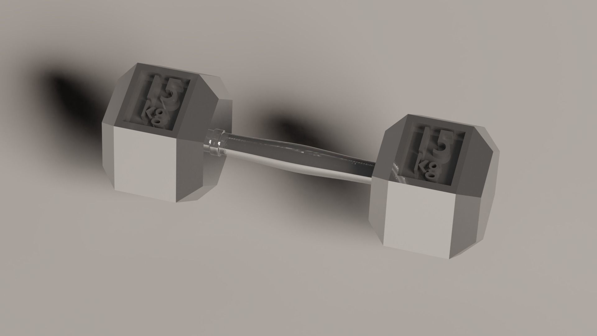 Miniature gym weights - 4 models 3D print model_2