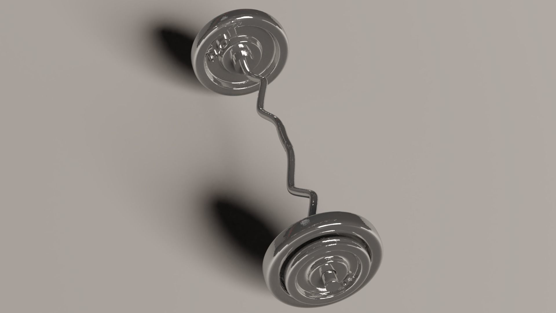 Miniature gym weights - 4 models 3D print model_1