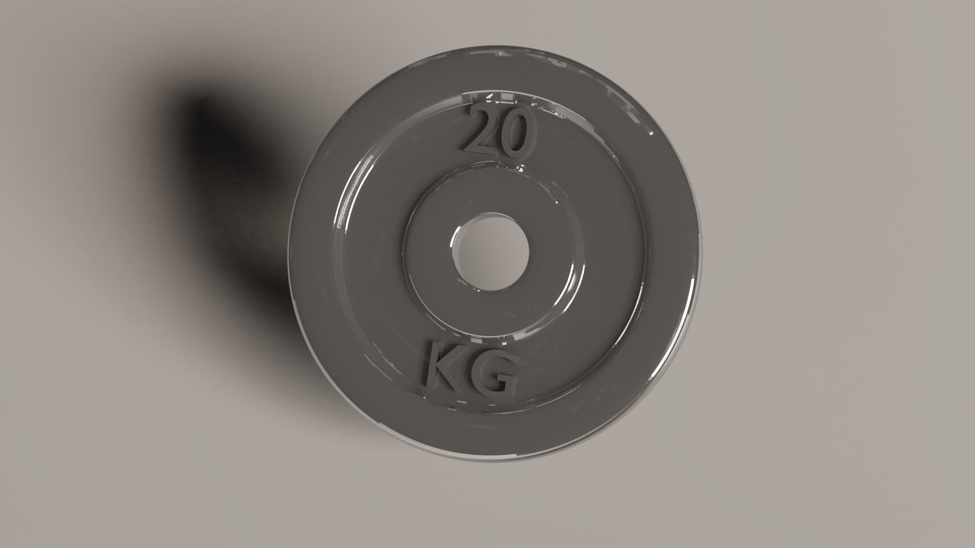 Miniature gym weights - 4 models 3D print model_4