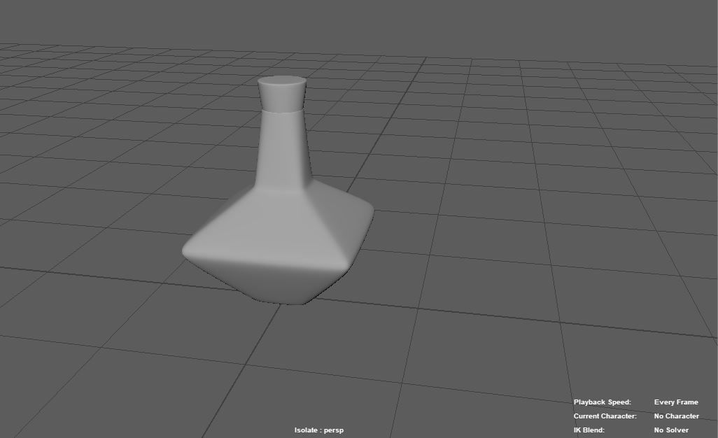 blue flask Free low-poly 3D model_2