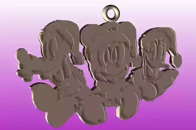 Mickey and Friends Christmas Ornament 3D print model Mickey and Friends Christmas Ornament 3D print model