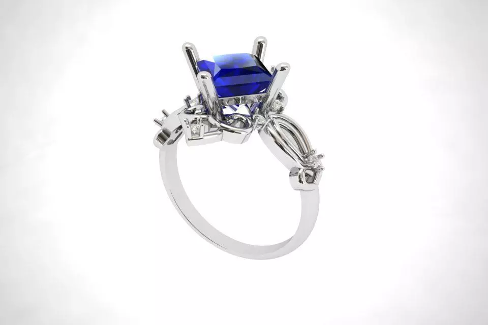 RING DIAMOND Free 3D print model