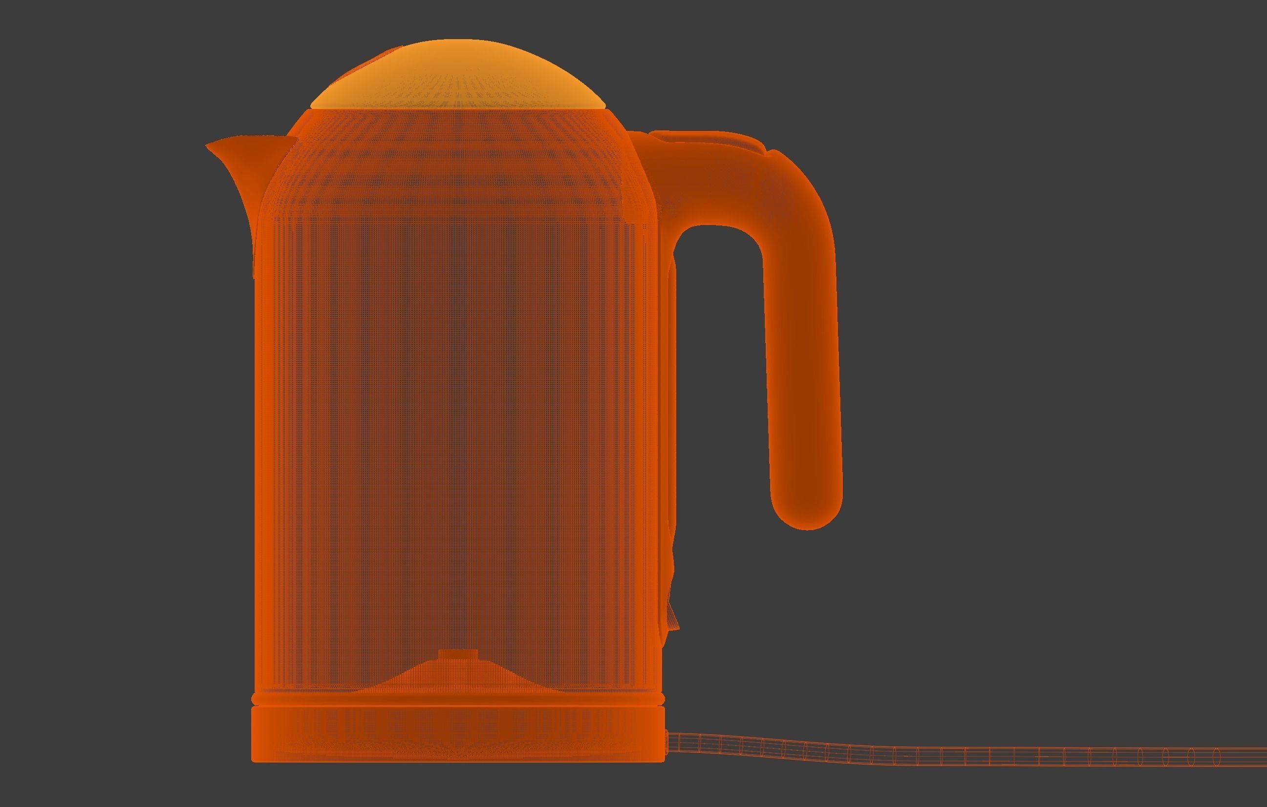 Cordless Electric Kettle 3D model_5