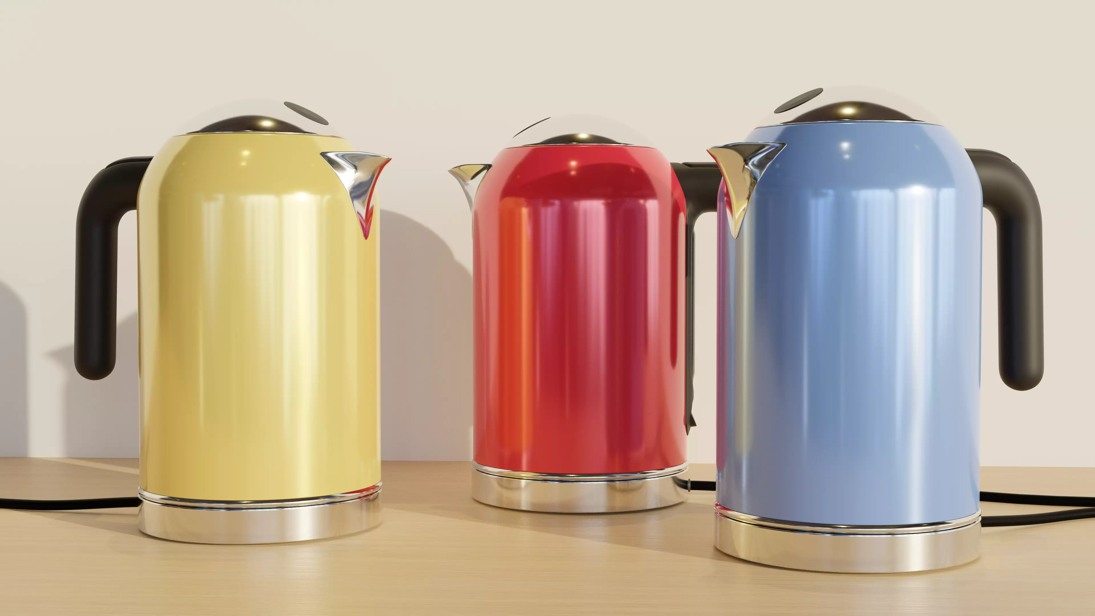 Cordless Electric Kettle 3D model_0