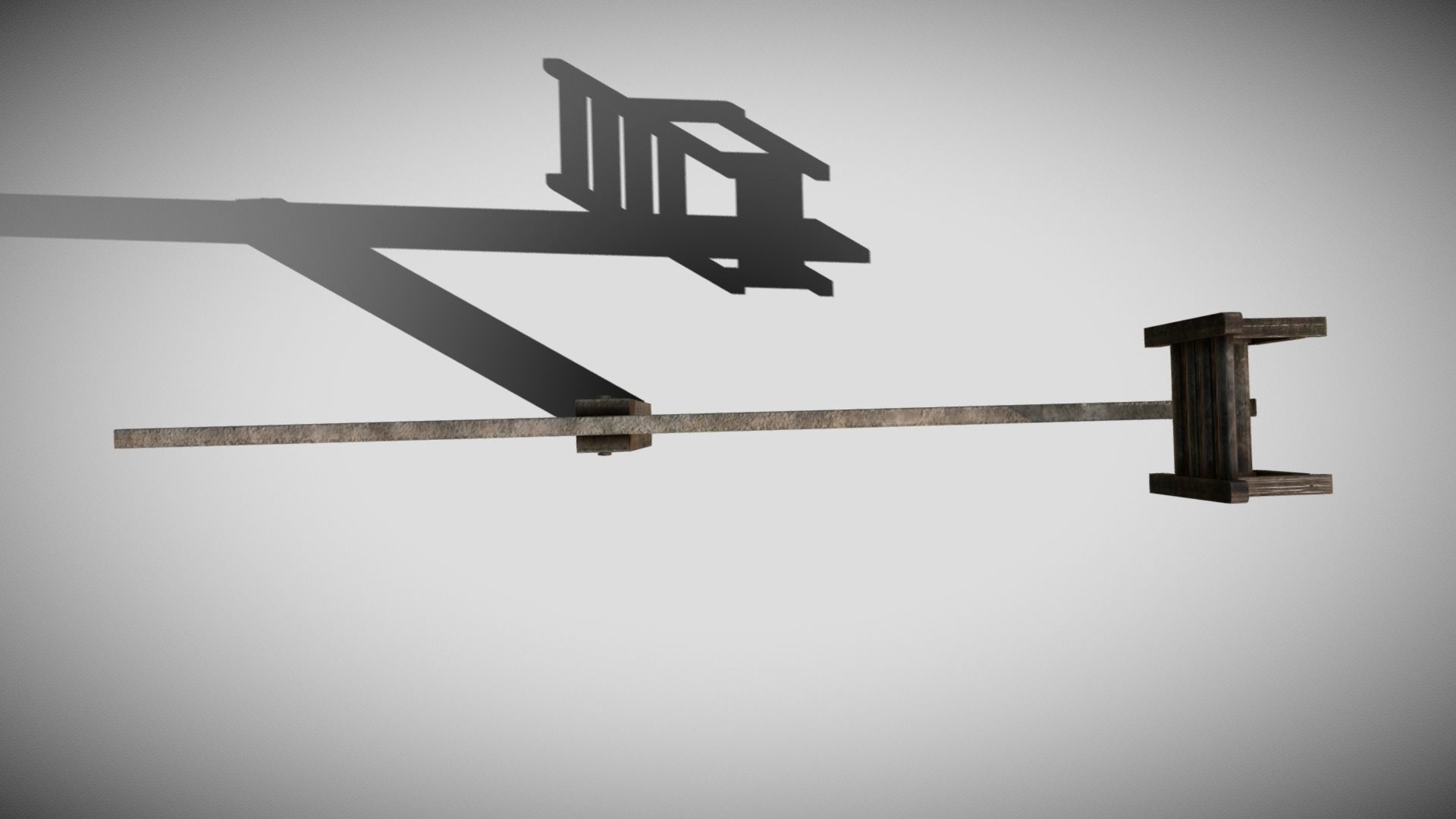 Ducking Stool Low-poly 3D model_9