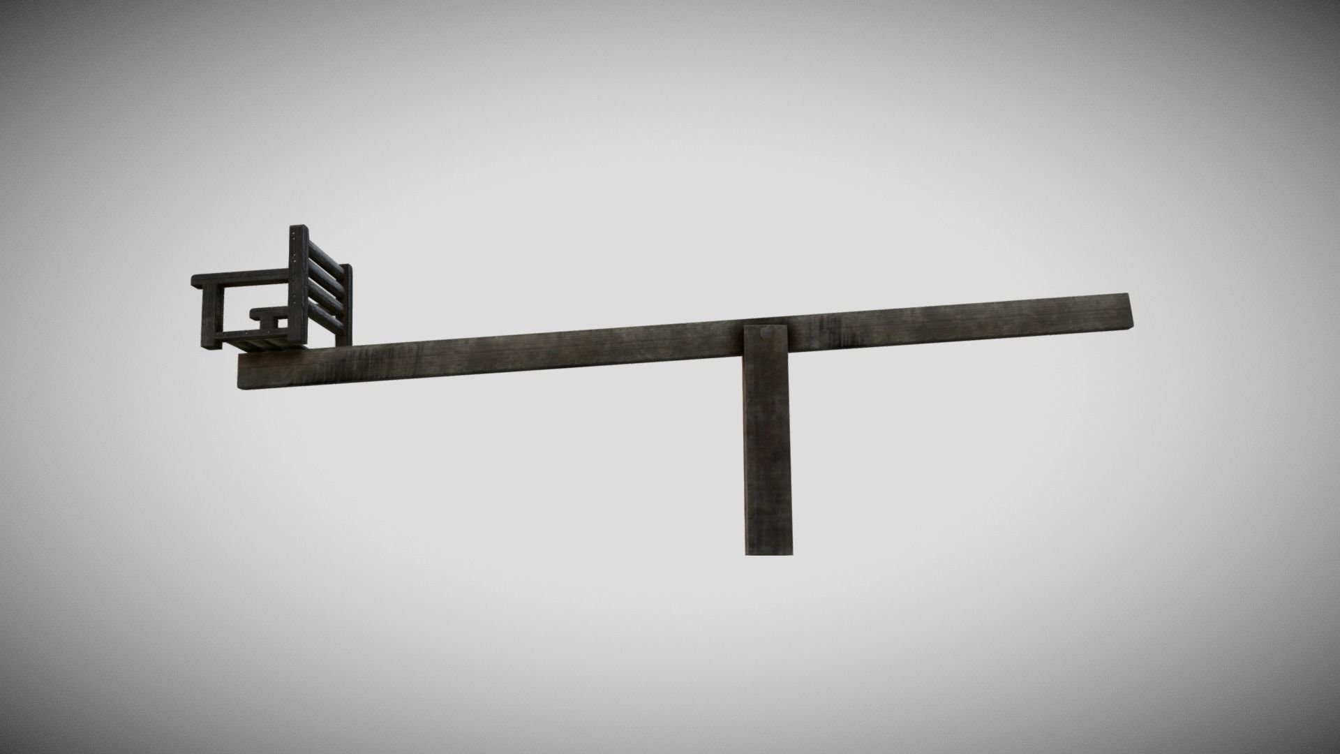 Ducking Stool Low-poly 3D model_5