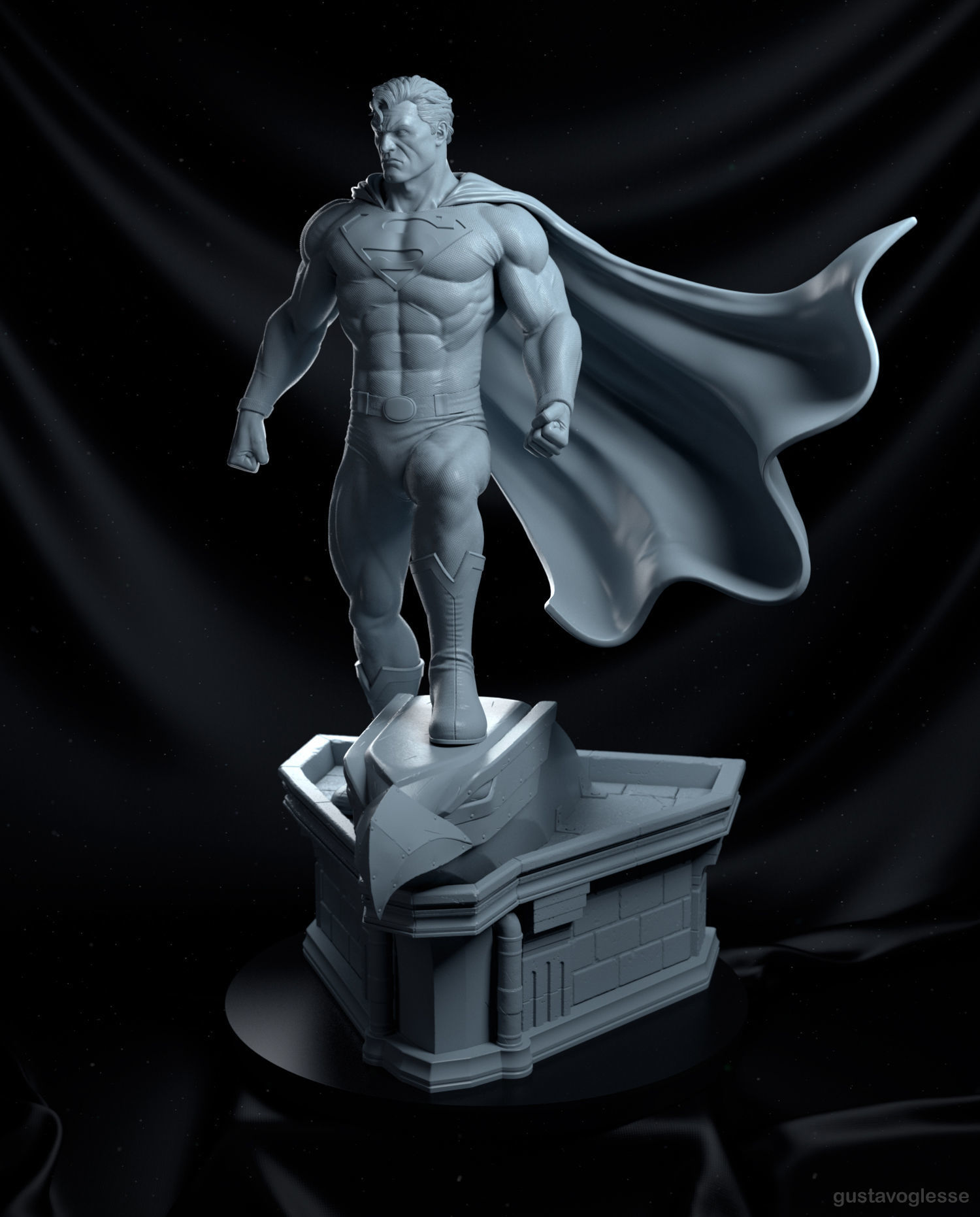 Superman - Statue 3D print model_5