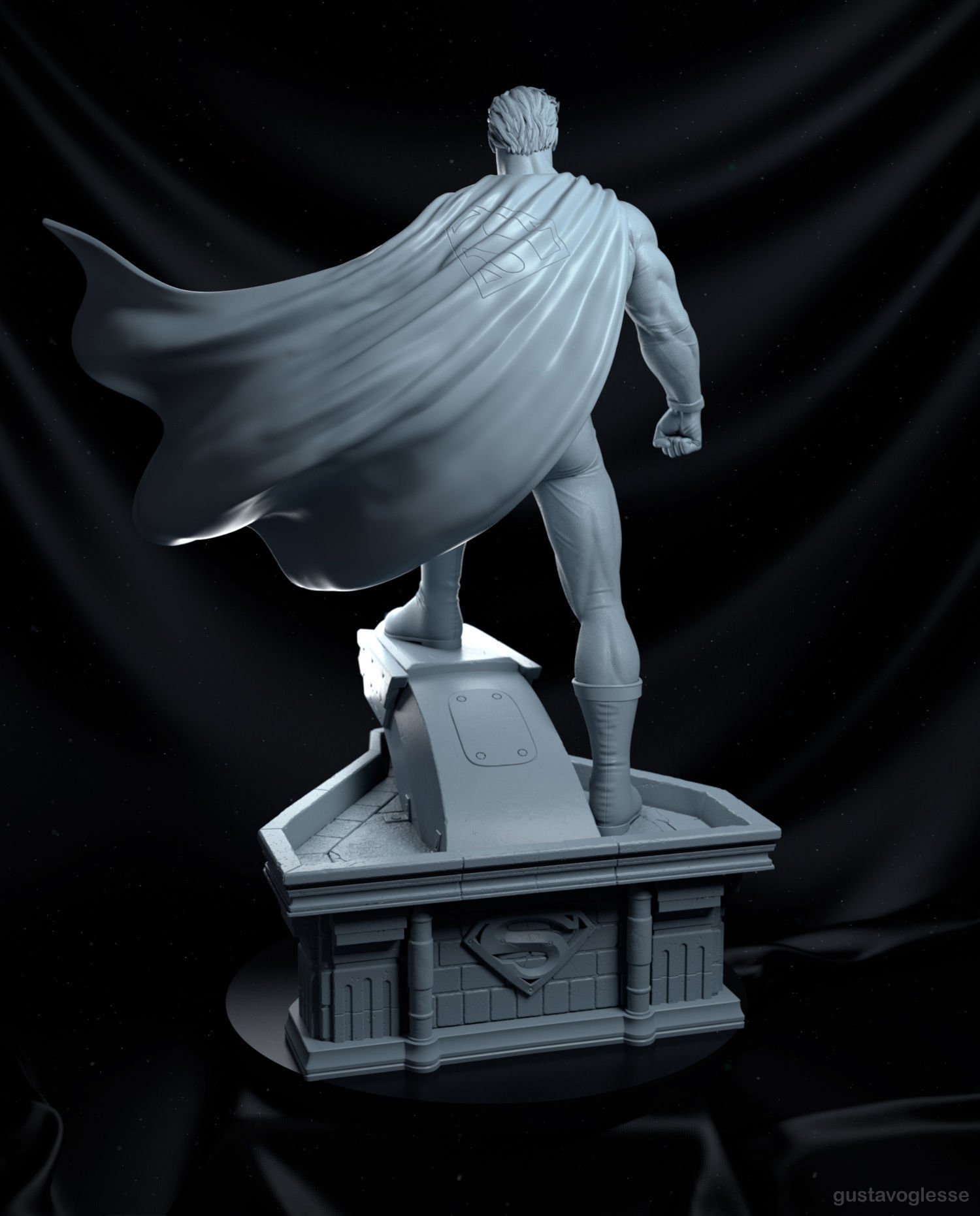 Superman - Statue 3D print model_7
