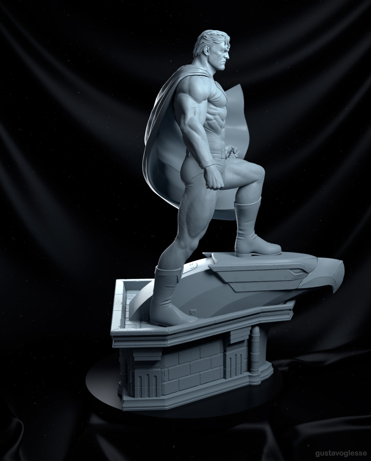 Superman - Statue 3D print model_8