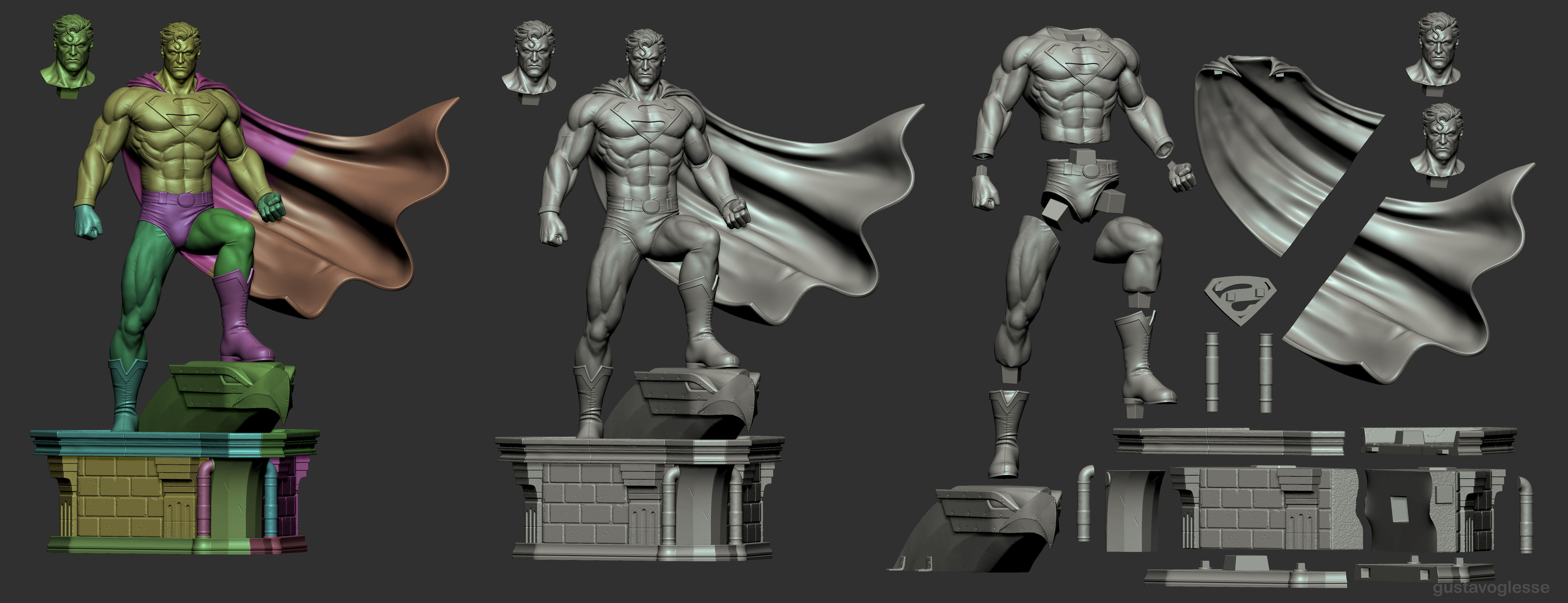 Superman - Statue 3D print model_9