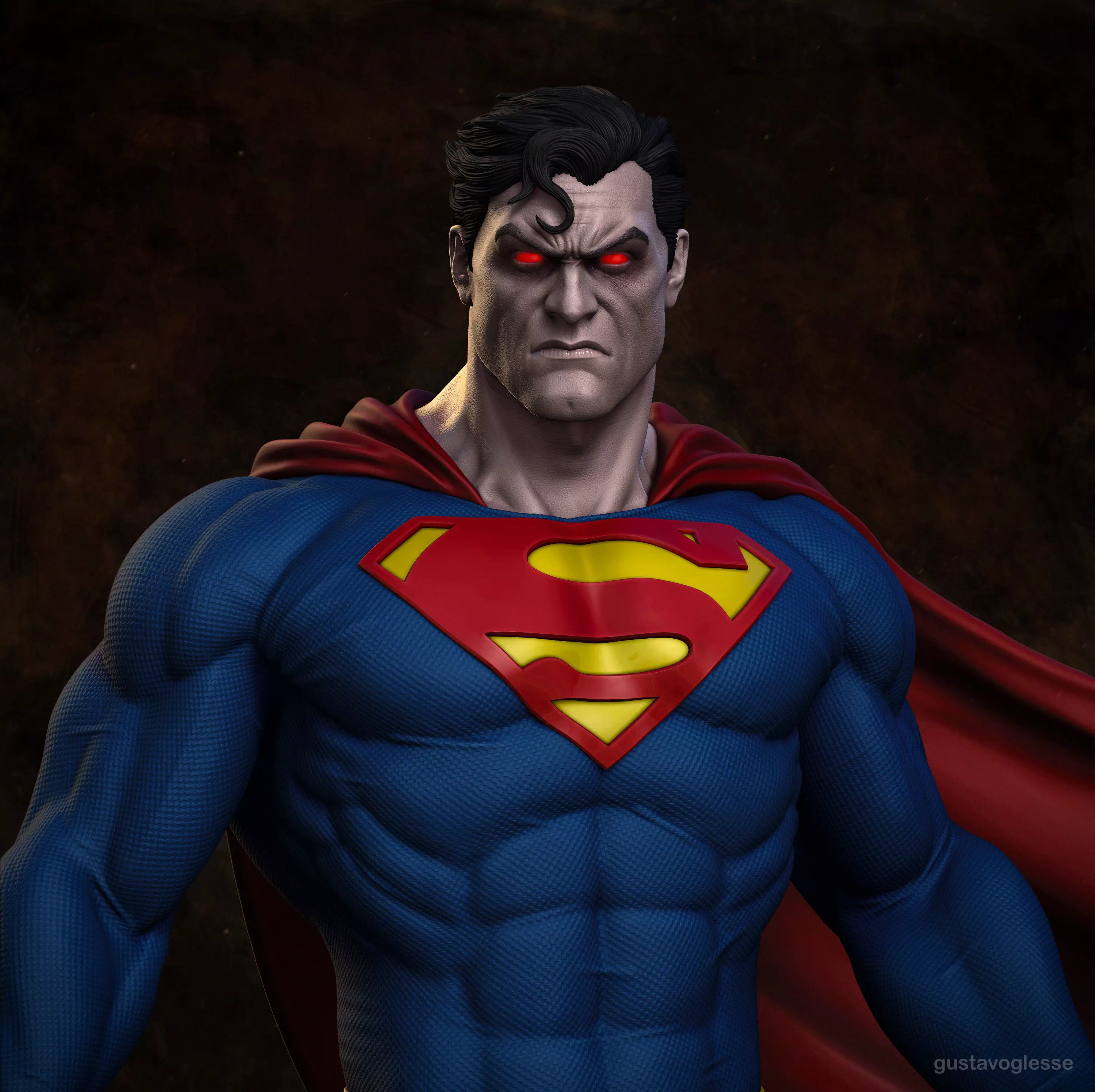 Superman - Statue 3D print model_0