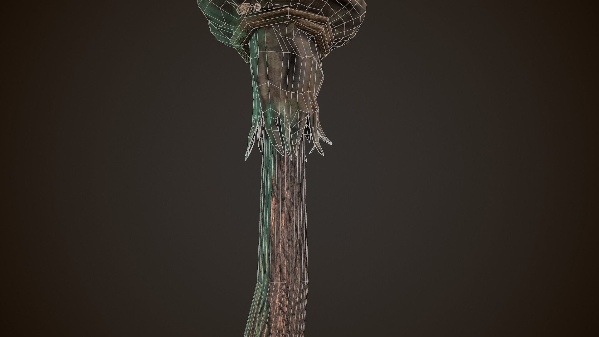 Pumpkin Scarecrow 3D model_13