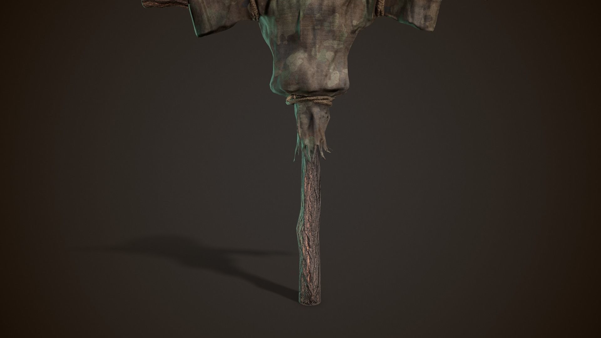 Pumpkin Scarecrow 3D model_5