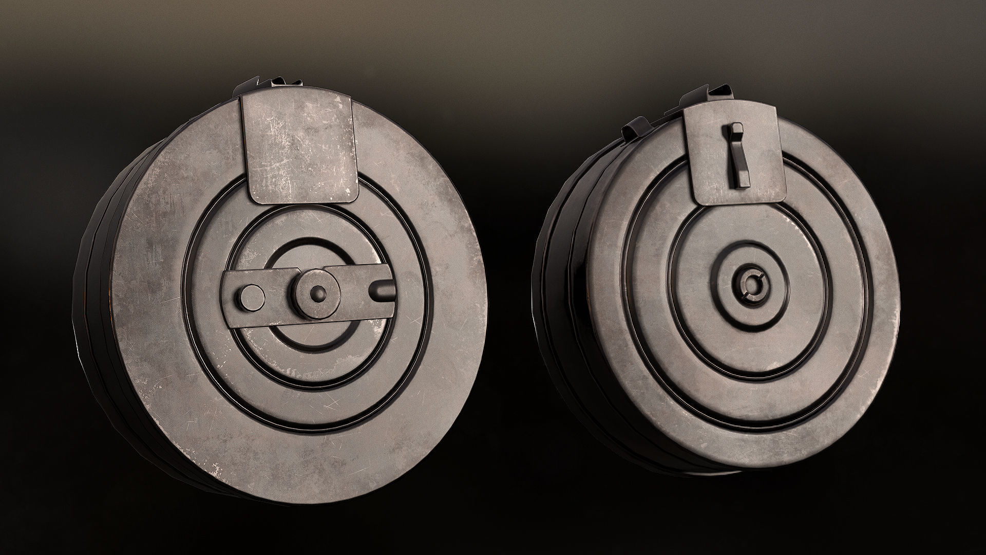 PPSH 41  Low-poly 3D model_5