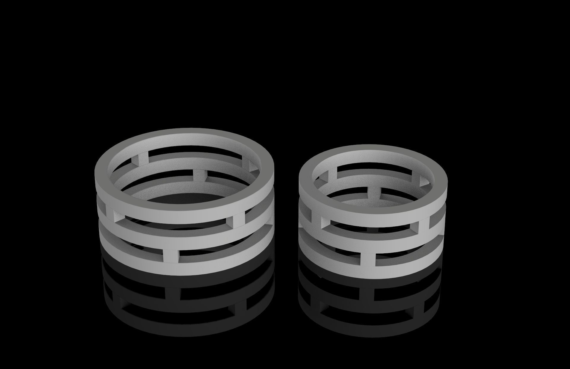 Wedding Rings  3D print model_5