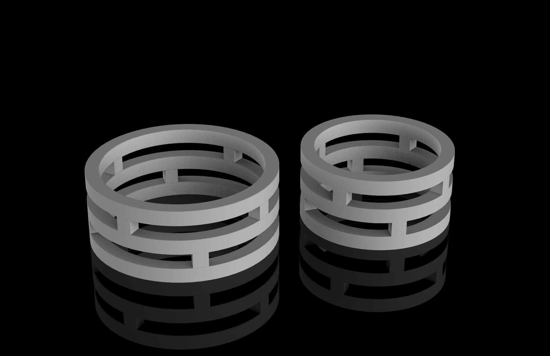 Wedding Rings  3D print model_2
