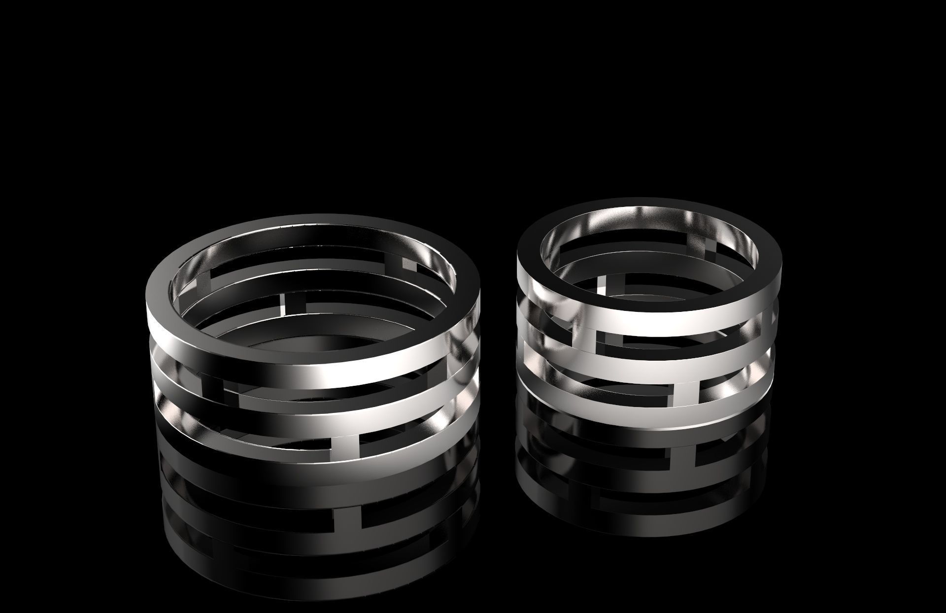 Wedding Rings  3D print model_1