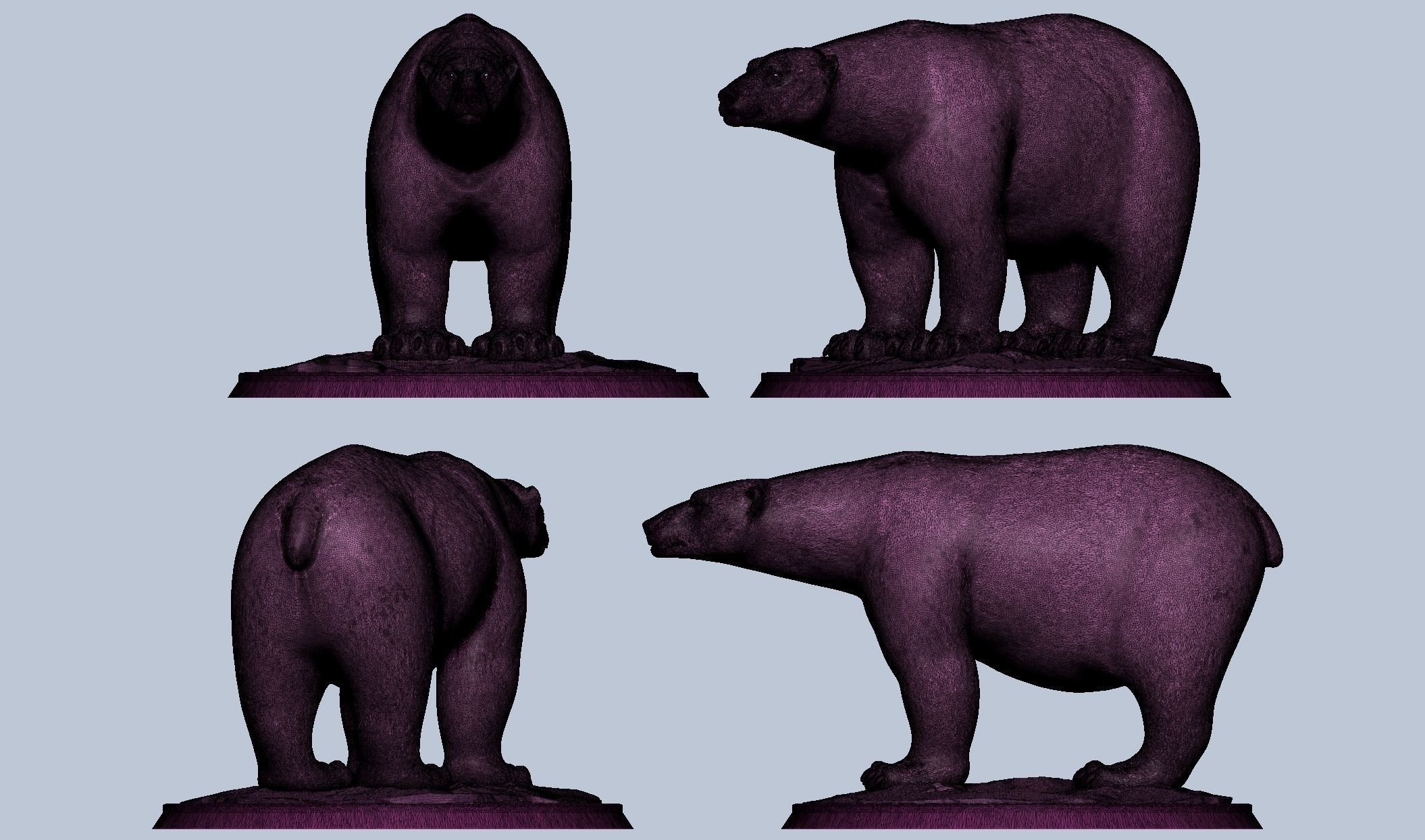 Polar Bear 3D model 3D printable | CGTrader