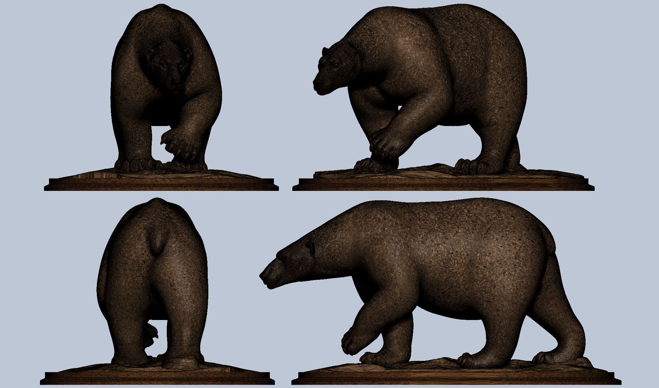 Polar Bear 3D model 3D printable | CGTrader
