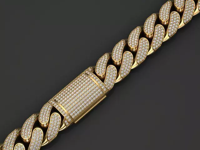 13 MM MIAMI CUBAN LINK CHAIN FOR BRACELET OR NECKLACE 3D print model_0