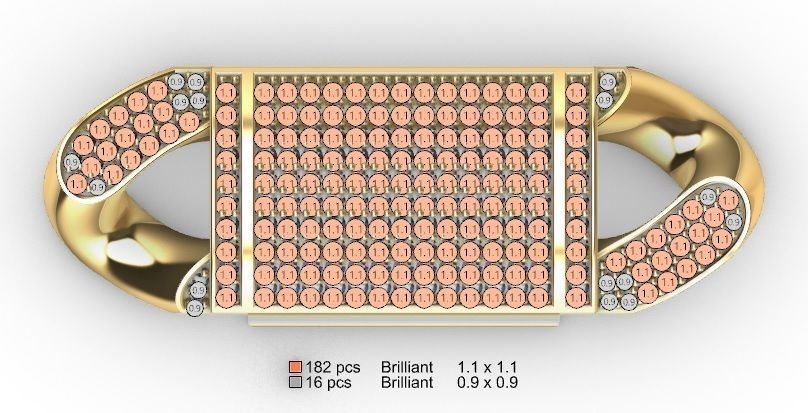 13 MM MIAMI CUBAN LINK CHAIN FOR BRACELET OR NECKLACE 3D print model_3