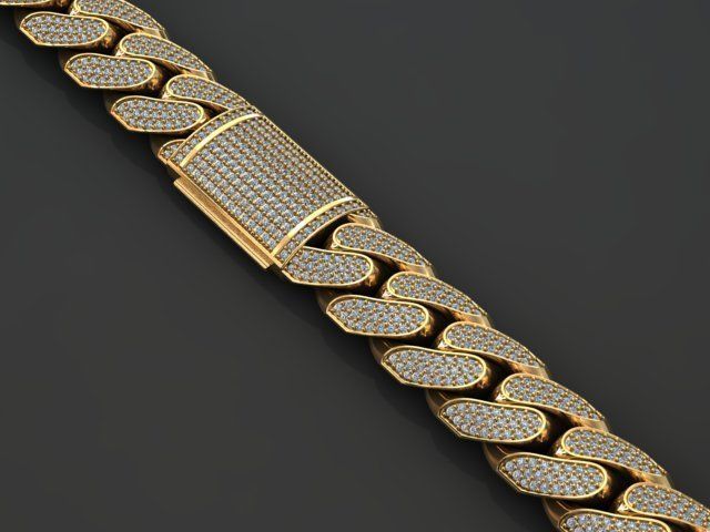 13 MM MIAMI CUBAN LINK CHAIN FOR BRACELET OR NECKLACE 3D print model_1