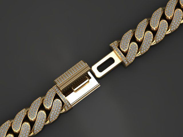 13 MM MIAMI CUBAN LINK CHAIN FOR BRACELET OR NECKLACE 3D print model_2