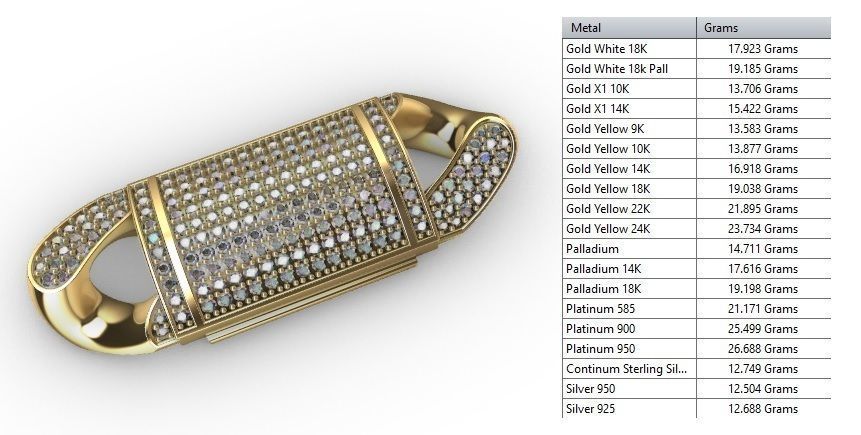 13 MM MIAMI CUBAN LINK CHAIN FOR BRACELET OR NECKLACE 3D print model_4