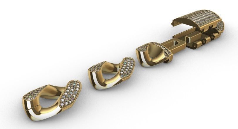 13 MM MIAMI CUBAN LINK CHAIN FOR BRACELET OR NECKLACE 3D print model_11