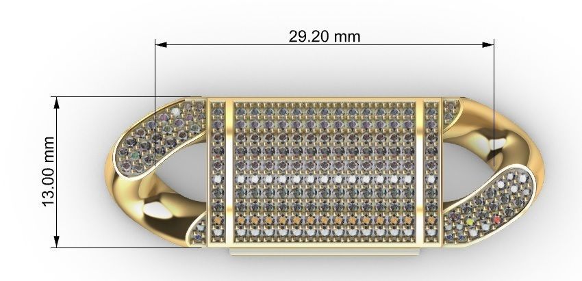 13 MM MIAMI CUBAN LINK CHAIN FOR BRACELET OR NECKLACE 3D print model_5