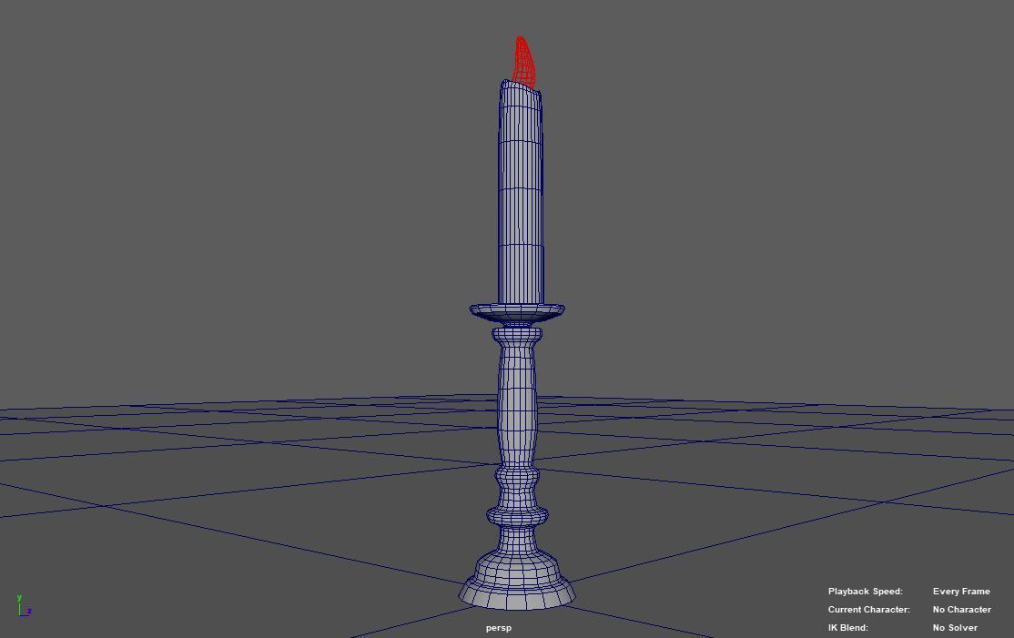 candle Free 3D model_2