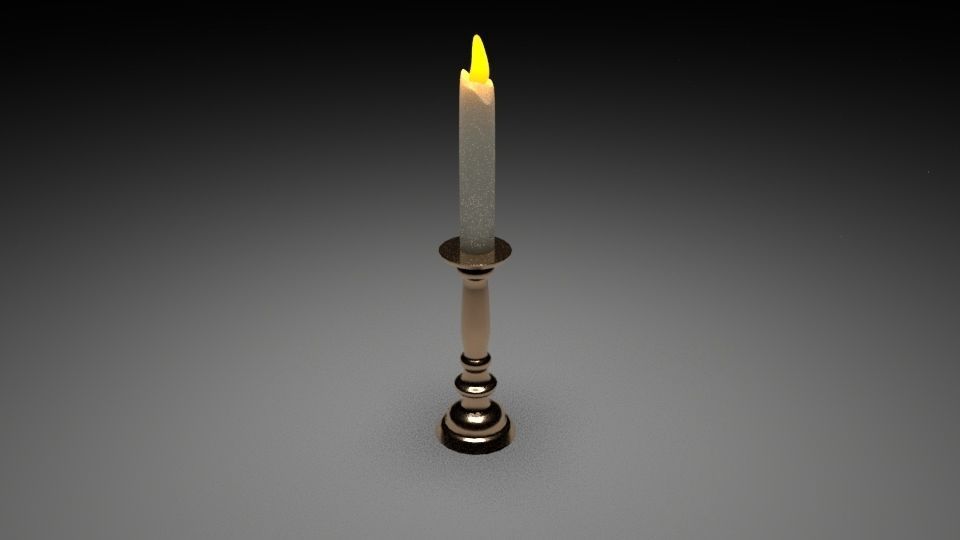 candle Free 3D model_3