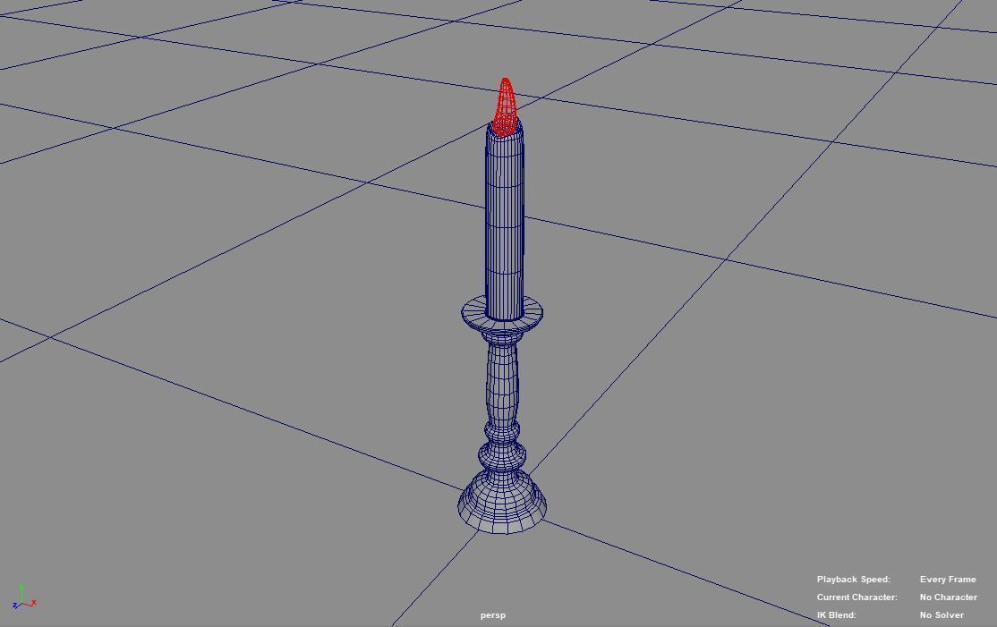 candle Free 3D model_1