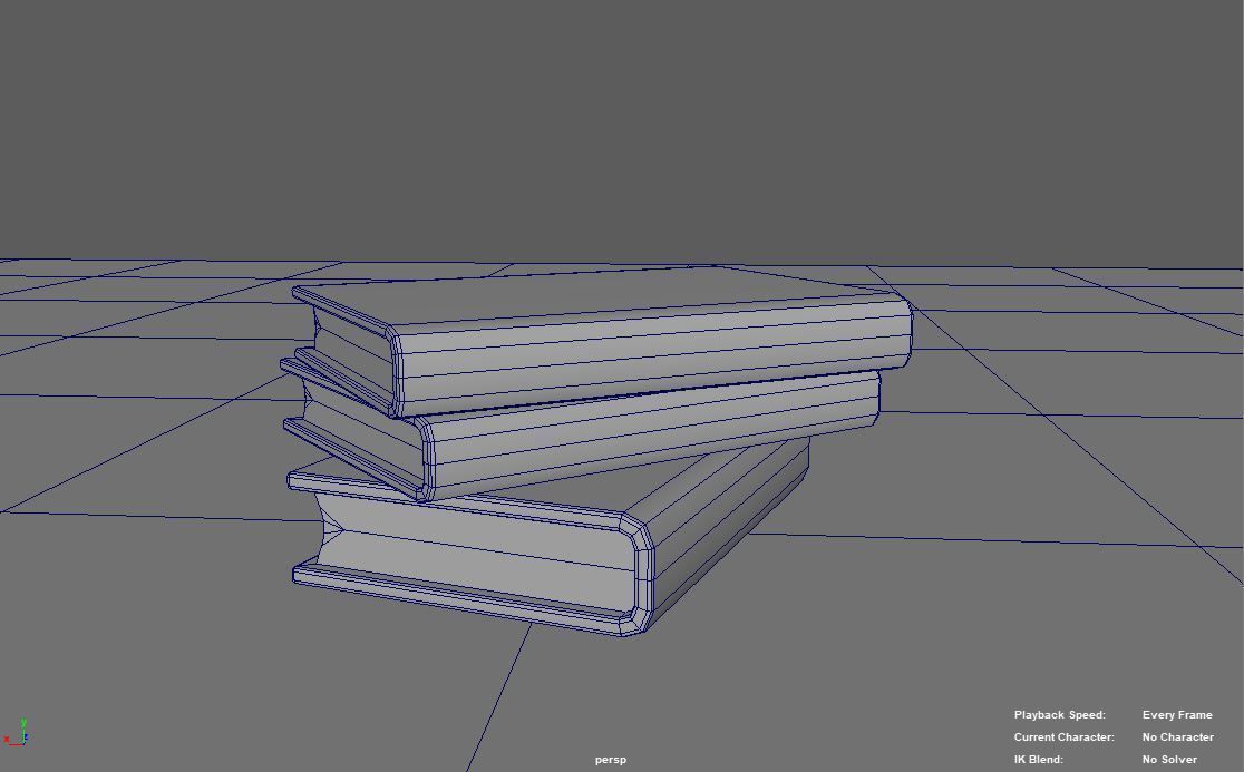 pile of books Free 3D model_2