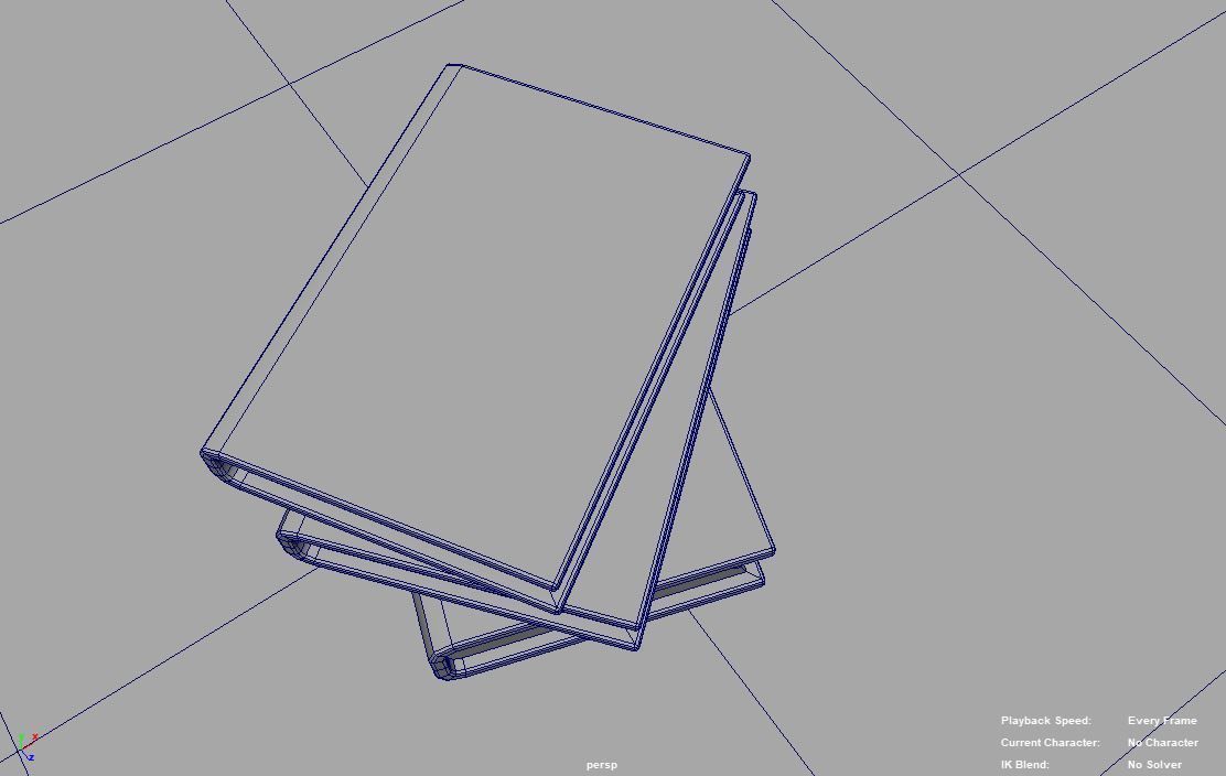 pile of books Free 3D model_4