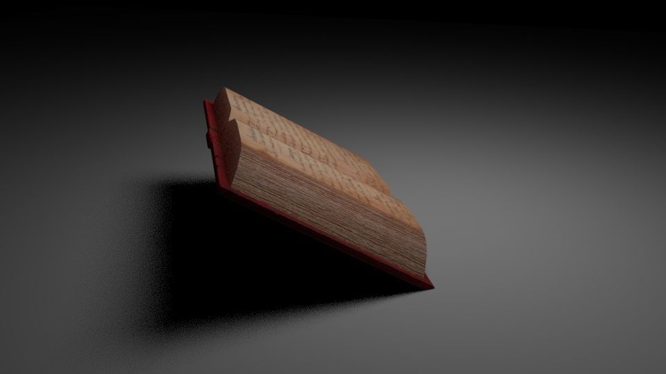open book Free 3D model_4