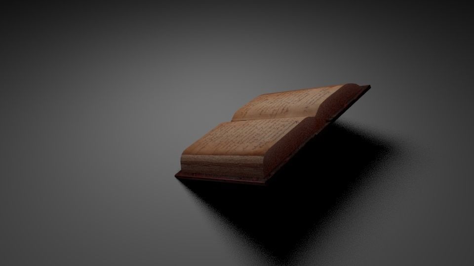 open book Free 3D model_3