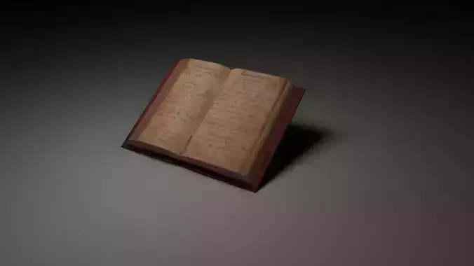 open book Free 3D model