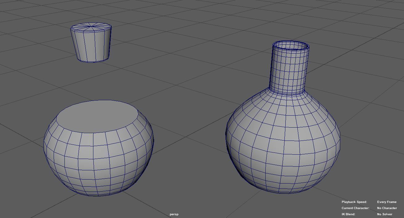 red flask Free 3D model_5